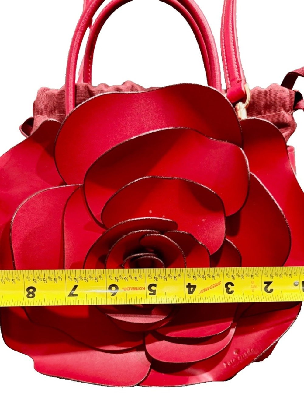 Kate Spade Flora 3D Rose Crossbody Bag Red Alice in Wonderland Holiday RARE - Picture 6 of 10